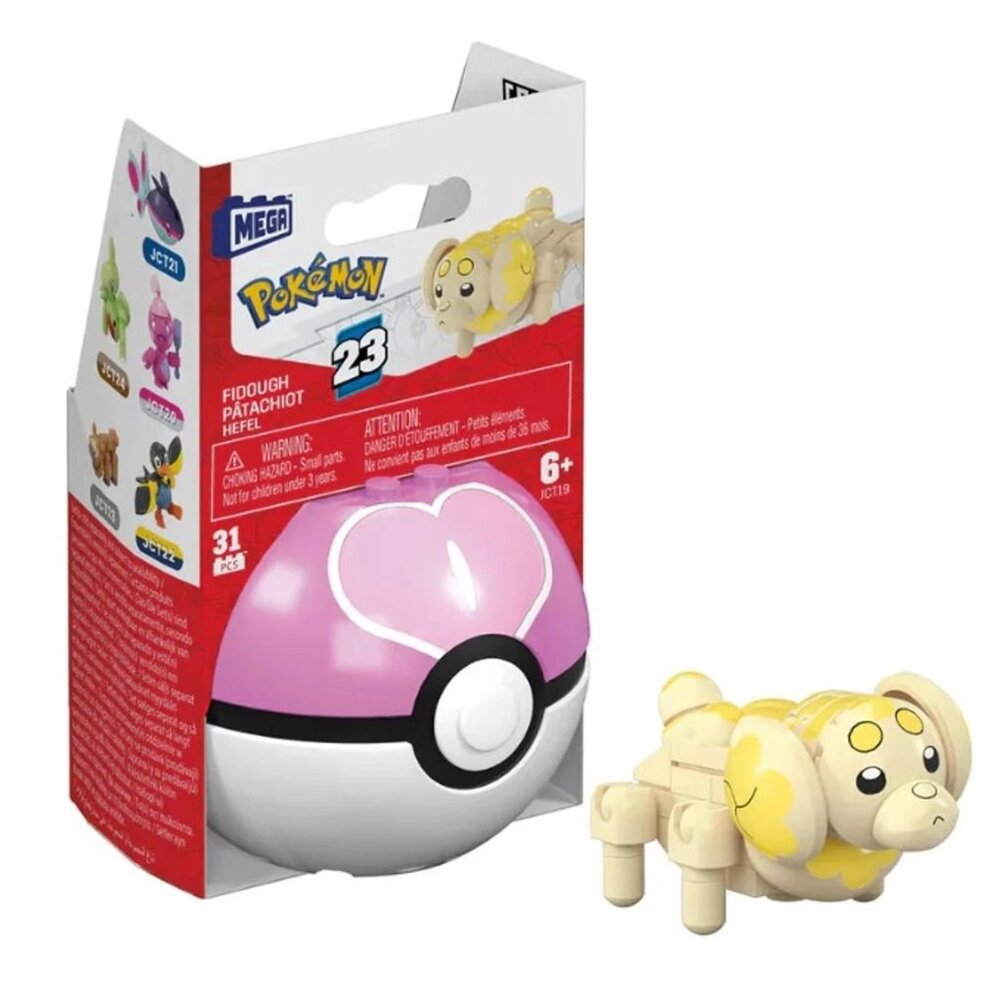 MEGA Pokémon Fidough Building Toy Kit – 31 Pieces